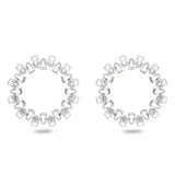 Statement Crystal Hoop Earrings for Women Luxury Jewelry Rhinestone Dangle Circle Earrings Round Water Drop Brincos Wedding Gift