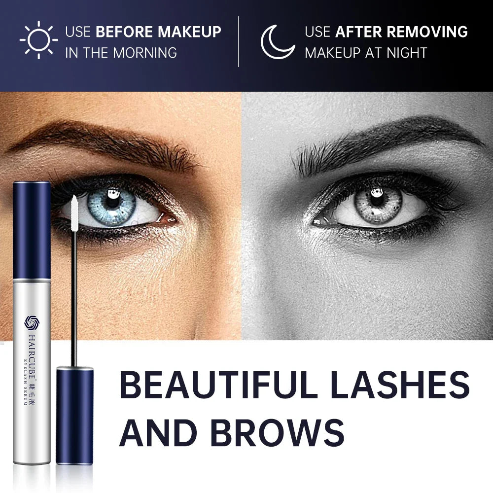 HAIRCUBE Eyelash Growth Serum Products Fast Eyelashes Essence Liquid Lengthening Thicker Lashes Treatment Serum Lash Eye Care