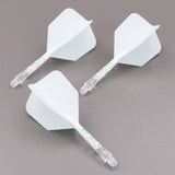 CUESOUL 929 New Launch ROST T19 Integrated Dart Shaft and Flights Big Wing Shape,Set of 3-White