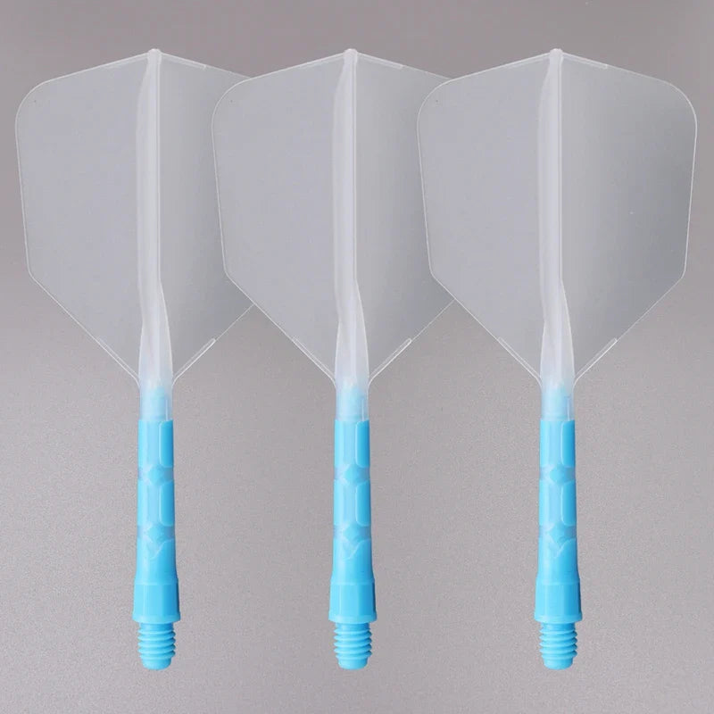 CUESOUL 929 New Launch ROST T19 Integrated Dart Shaft and Flights Big Wing Shape Ice Color-28/33mm