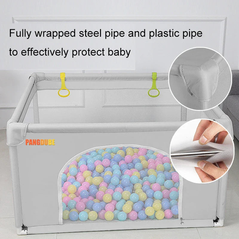 7 Optional Sizes Large Children's Playpen with Foam Protector Baby Safety Fence Kids Ball Pit Playpen for Babies Baby Playground