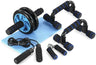 AB Roller Wheel Machine Jump Rope Push Up Rack Resistance Bands Abdominal Exercise Trainer Fitness Gym Workout Equipment