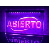 ABIERTO Food Cafe Restaurant LED Neon Sign-3D Carving Wall Art for Home,Room,Bedroom,Office,Farmhouse Decor