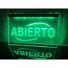 ABIERTO Food Cafe Restaurant LED Neon Sign-3D Carving Wall Art for Home,Room,Bedroom,Office,Farmhouse Decor