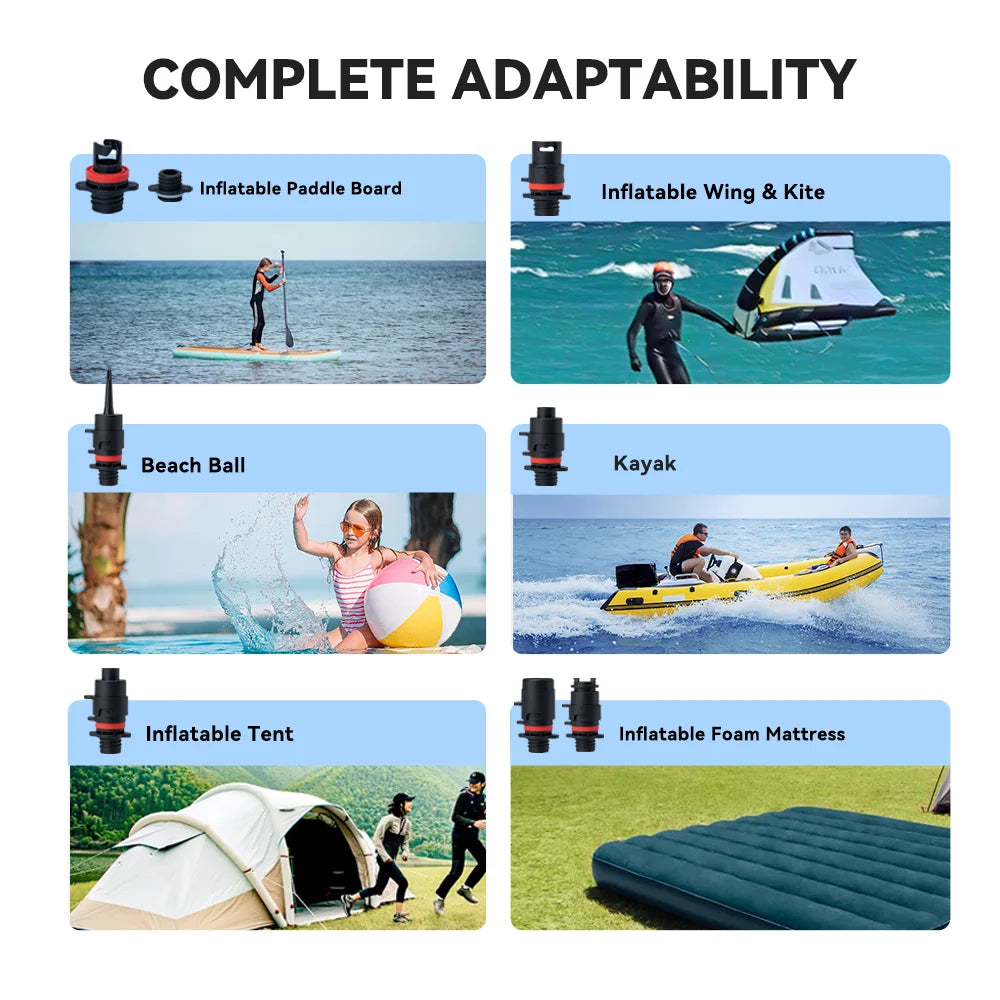 AIRBANK 20PSI SUP Board Pump PVC Boat Inflatable Pump Electric 4000mAh 12V for Stand Up Paddle Board Inflation Kayak Accessories