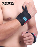 AOLIKES 1 Pair Wristband Wrist Support Weight Lifting Gym Training Wrist Support Brace Straps Wraps Crossfit Powerlifting