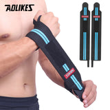 AOLIKES 1 Pair Wristband Wrist Support Weight Lifting Gym Training Wrist Support Brace Straps Wraps Crossfit Powerlifting