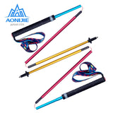 AONIJIE E4201 Lightweight Folding Collapsible Quick Lock Trekking Pole Hiking Pole Trail Running Walking Stick Carbon Fiber