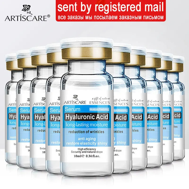 ARTISCARE Hyaluron Acid Serum for Face Moisturizing 10pcs Anti Wrinkles Skin Care Essence Whitening Anti Aging Facial Care