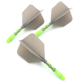 CUESOUL 929 New Launch ROST T19 Integrated Dart Shaft and Flights Big Wing Shape Ice Color-28/33mm