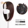 MEIFAN Middle Part Fake Bangs Fringe Synthetic Topper Hairpiece Clip-In Bang Extension Natural Invisible Clourse Hairpiece Women