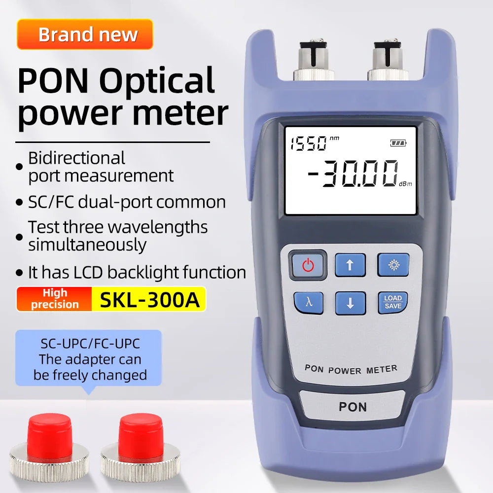 NEW PON OPM Handheld Fiber Optical PON Power Meter FTTX/ONT/OLT 1310/1490/1550nm Test Equipments