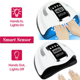 Hot Sale 66LEDs UV LED Nail Lamp For Gel Nail Polish Drying Lamp With Smart Sensor LCD Display Professional Nail Salon Equipment