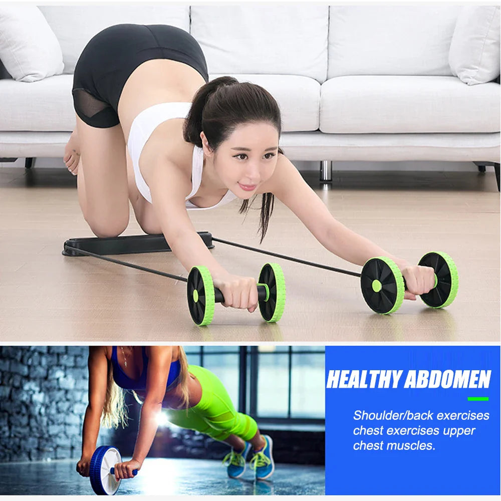 Ab Roller for Abs Workout Multifunctional Thicker Ab Roller Wheel Exercise Equipment Easy To Use Ab Roller Body Shaping for Gym