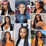 Straight Lace Front Human Hair Wigs 13x4 Hd Lace Frontal Wig For Black Women Brazilian 30inch 4x4 Lace Closure Glueless Wig