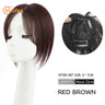 MEIFAN Middle Part Fake Bangs Fringe Synthetic Topper Hairpiece Clip-In Bang Extension Natural Invisible Clourse Hairpiece Women