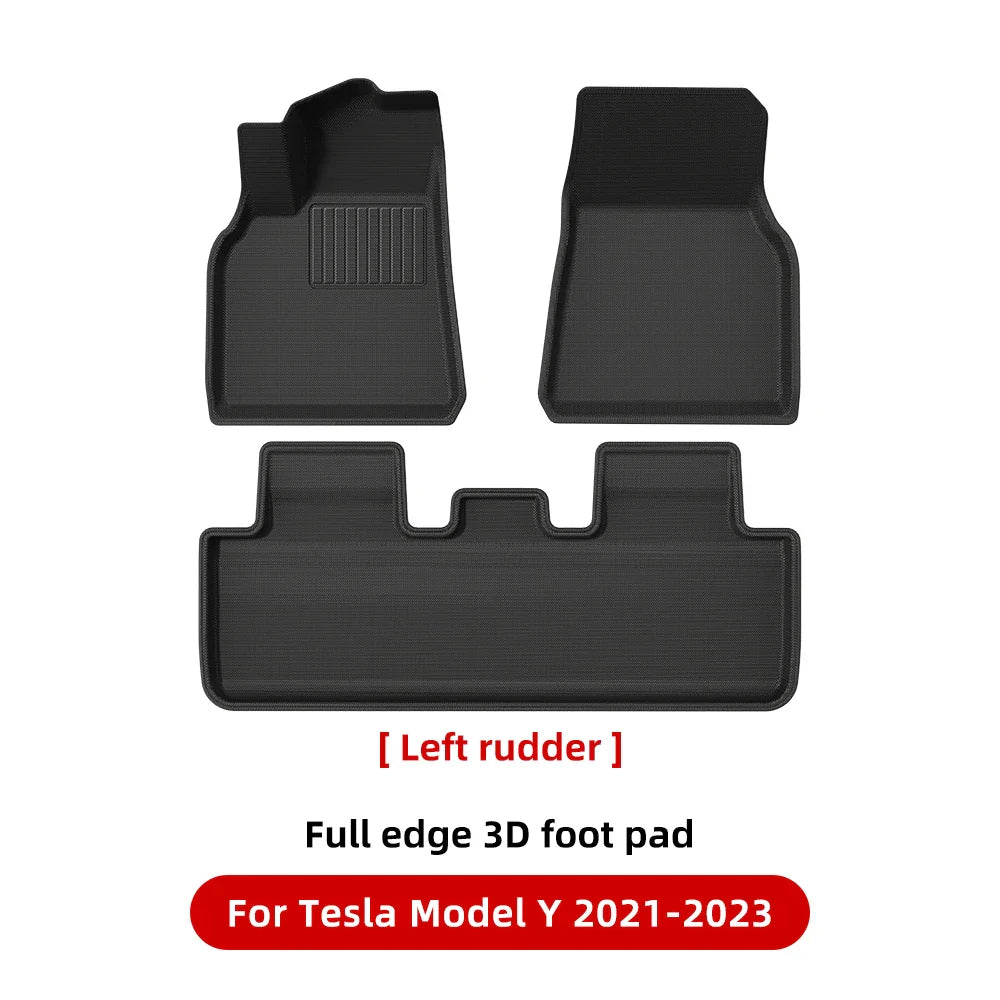 YZ Past Tesla Model 3 Y Highland Floor Mat Bagage Mat 2017 to 2024 Vier Seizoenen waterdichte 3D Vloer  Liner