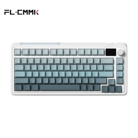 FL·ESPORTS CMK75 Tri-Mode Full-Key Hot Swap 81Key 2.4G Wireless Bluetooth Wired Mechanical Keyboard PBT Keycap for Tablet Laptop