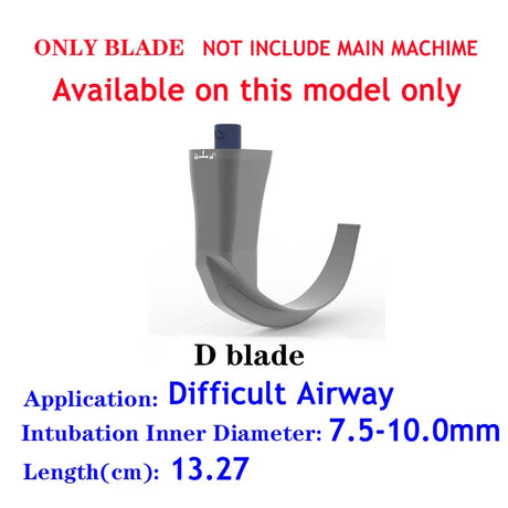 Accessories for Video Laryngoscope Stainless Steel Blades, guide wire, and Screen