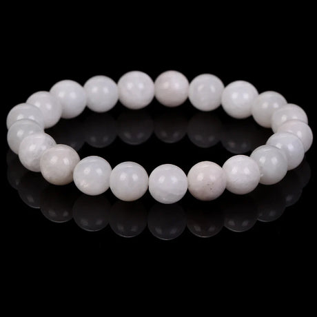 Natural Moonstones Stone Bracelet Beads Jewelry Gift For Men Magnetic Health Protection Women Elastic Thread 6 8 mm