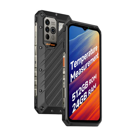 Ulefone Power Armor 18 Ultra 5G Rugged Phone 512GB ROM +24GB RAM Android 13 6.58" 120Hz Smartphone 108MP Camera,9600 mAh 66W NFC