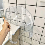 Acrylic Bathroom Shower Non-slip Stool Transparent Small Low Stool for Kids Home Living Room Bathroom Simple Modern Furniture