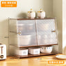 Acrylic Kitchen Shelf Desktop Multi-layer Meal Side Cabinet Push Pull Design Bowl Cabinet Versatile Practical Storage Cabinets