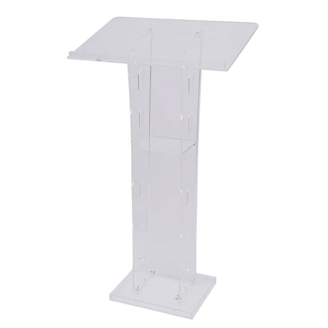 Acrylic Lectern Plexiglass Podium Clear Stand Acrylic Pulpits f/ Churches Office