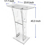 Acrylic Podium Plexiglass Pulpit School Church Lectern Modern Clear Thick Acrylic Podium Lectern Church Pulpit