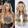 Ash Blonde Synthetic Lace Front Wigs for Women Body Wave Colored Lace Wig Heat Resistant Dark Roots Cosplay 13x3 Glueless Wig