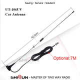 UT-106UV Radio Car Antenna BNC Magnetic Aerial Dual Band UHF VHF 400-520 Mhz 136-174 Mhz Walkie Talkie Accessories Motorola 4400