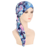 Muslims Women Turban Hat Headscarf Cotton Print Flower Chemo Beanies Hijab Bandanas & Nightcaps Chemotherapy Woman Islamic Gift