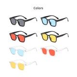 New Fashion Glasses Vintage Square Sunglasses Design Retro Sun Trendy Eyeglass Rectangle Texture Casual Driving Shades UV400