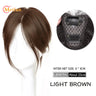 MEIFAN Middle Part Fake Bangs Fringe Synthetic Topper Hairpiece Clip-In Bang Extension Natural Invisible Clourse Hairpiece Women