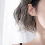 Aide 925 Sterling Silver Mini Star Moon Heart Stud Earrings For Women Ins Minimalism Earrings Fine Jewelly Wedding Party Gift