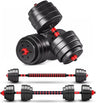 Adjustable-Dumbbells-Sets, Free Weights-Dumbbells Set of 2 Convertible To Barbell A Pair of Lightweight for Home Gym