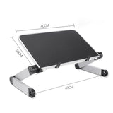 Adjustable Folding Laptop Desk Portable for Bed Table Notebook Cooler Fan Stand Multifunctional Computer Table Lap Office Desk