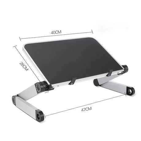 Adjustable Folding Laptop Desk Portable for Bed Table Notebook Cooler Fan Stand Multifunctional Computer Table Lap Office Desk