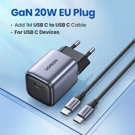 UGREEN 20W 30W GaN Charger PD Fast USB Type C Charger USB C PD3.0 QC3.0 Quick Charging For iPhone 15 14 13 Mobile Phone Charger