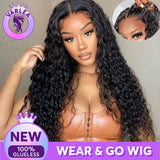 Deep Wave 4x4 Closure Glueless Wig Human Hair Ready To Wear Pre Cut 5x5 Hd Lace Closure Wig Wear And Go Wig Curly Wigs For Women