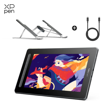 XPPen Artist 13 2nd Gen Graphic Tablet Monitor with 130% sRGB 9 Shortcut Keys 13.3 Inch Pen Display Support Android Windows Mac