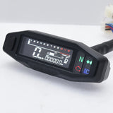 Newest Motorcycle Speedometer Oil Gauge Tachometer Universal Digital Meters Instrument Cluster Turn Signal Light Indicator