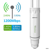 Comfast 300M/1200M Outdoor Access Point Wireless WiFi Extender 2.4G/5GHz AC1200 Wide-Area Router WiFi Antenns Street Reapter AP