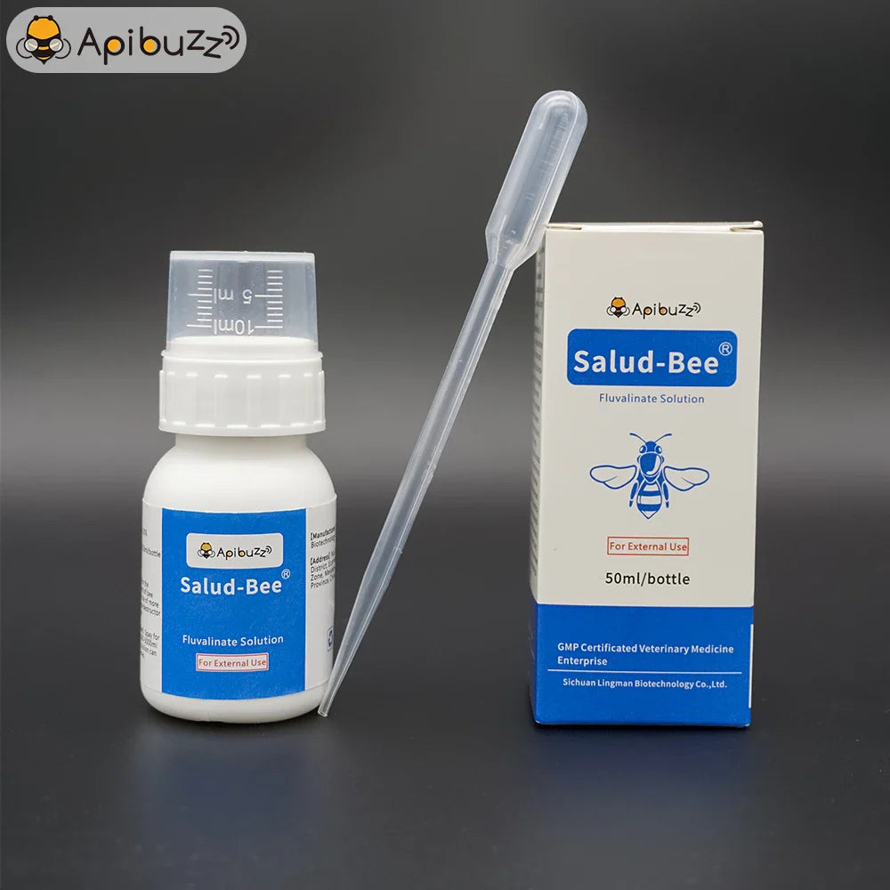 SALUD-BEE 20% EW Tau-fluvalinate Solution | Ultimate Beehive Varroa Mite Treatment for Apis Bee - Essential Beekeeping Supply