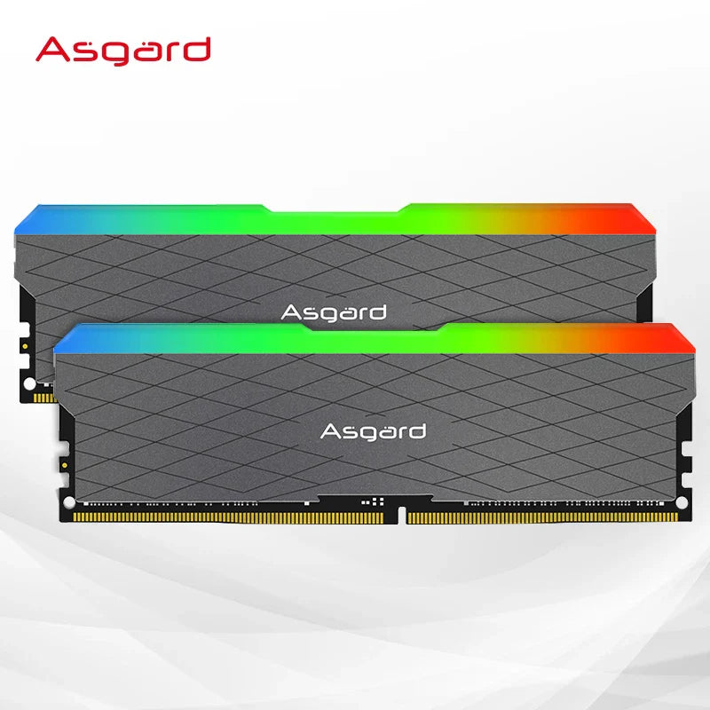 Asgard ddr4 ram 8GX2 16G 3200MHz RGB RAM Stunning Lighting Dual Channel DIMM Memoria Ram 1.35V  DDR4 RGB RAM for Desktop