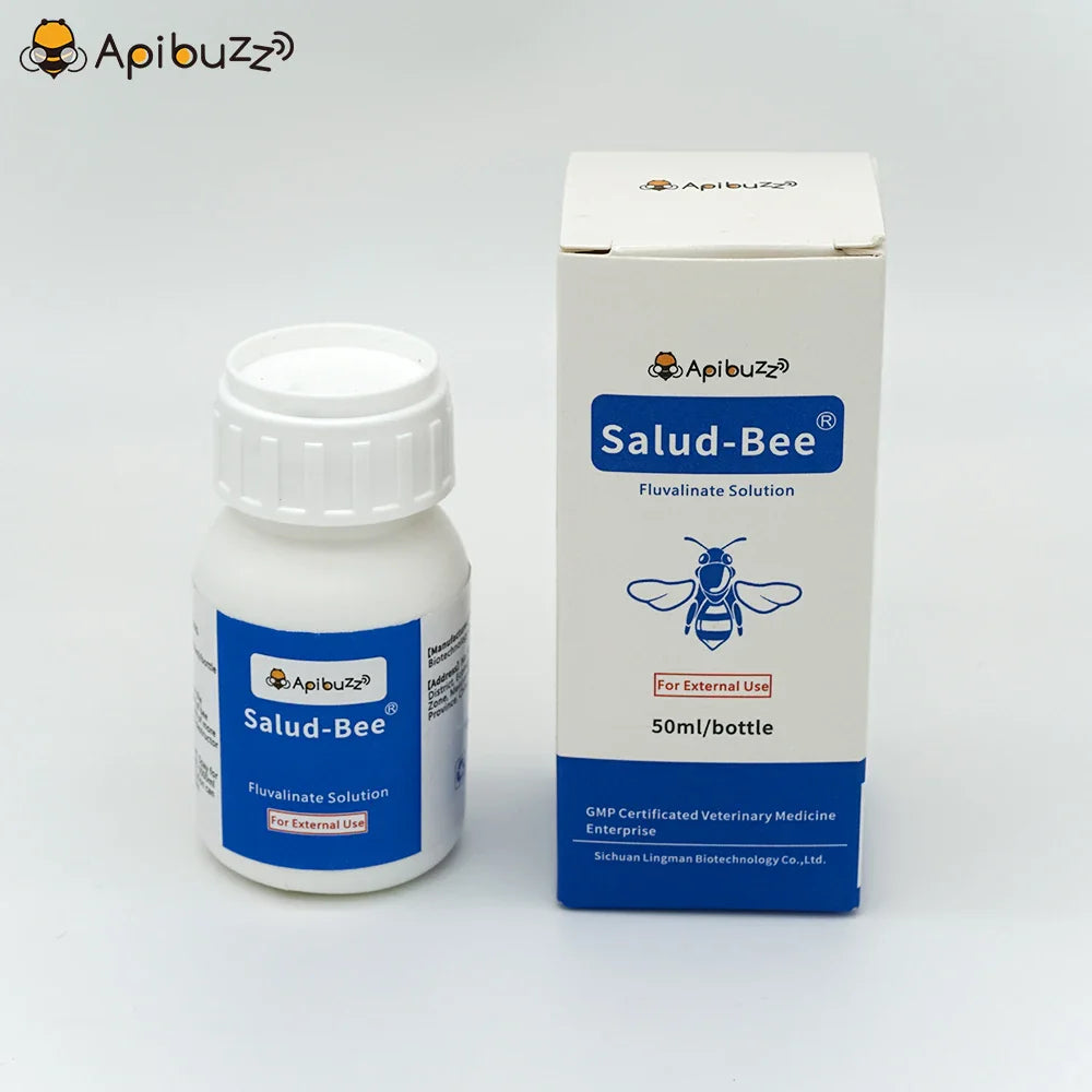 SALUD-BEE 20% EW Tau-fluvalinate Solution | Ultimate Beehive Varroa Mite Treatment for Apis Bee - Essential Beekeeping Supply