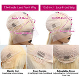 Luvin Body Wave 30 40 Inch 613 Blonde Hd Transparent Lace Frontal Brazilian Color 13x6 13x4 Lace Front Human Hair Wigs For Woman