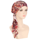 Muslims Women Turban Hat Headscarf Cotton Print Flower Chemo Beanies Hijab Bandanas & Nightcaps Chemotherapy Woman Islamic Gift