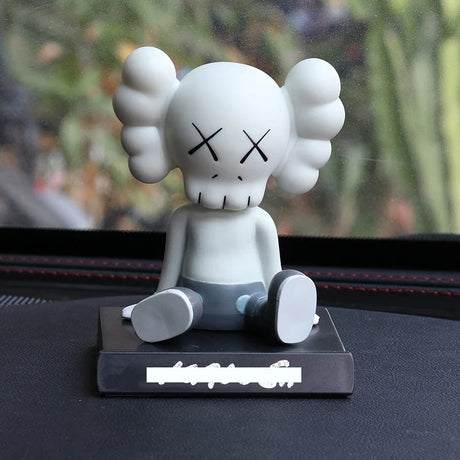 Fashion Car Ornament XX Eye Companion Cartoon Bobblehead Doll Auto Dashboard Interior Decoration Accessories Mobile Phone Holder