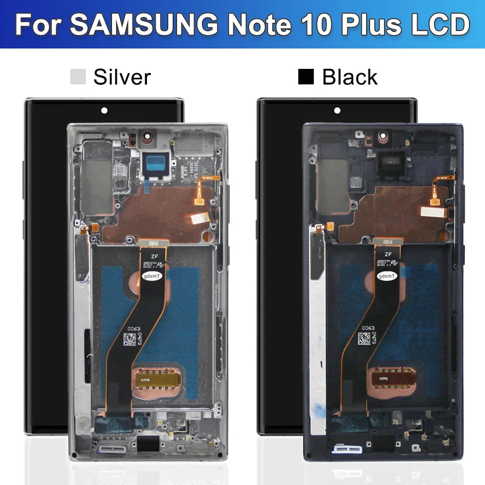 Screen for Samsung Galaxy Note10+ N975F N976F Lcd Display Digital Touch Screen with Frame for Samsung Galaxy Note 10 Plus 5G